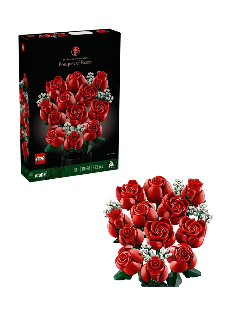

LEGO 10328 Иконы Букет роз, искусственные цветы для домашнего декора