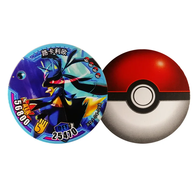 lot Pokemon round Card letter bulk Chinese language tazos collection game Vmax GX Charizard X Y Pikachu Battle Toy set kids Gift