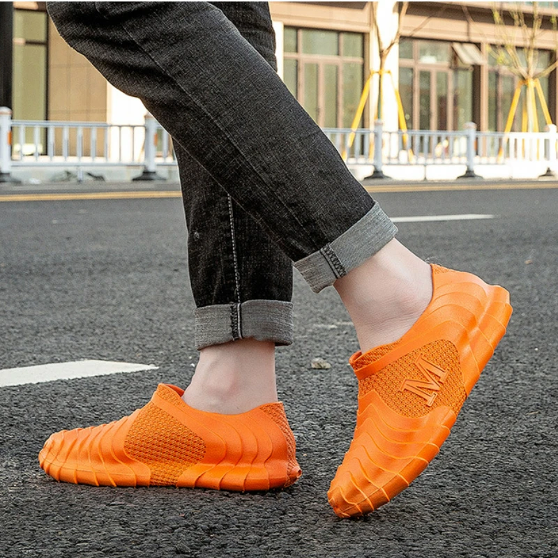 Sports Rain Shoes Couples Casual Slip-on Flats Waterproof Rubber Shoes Women Work Garden Galoshes Footwear Botas De Lluvia Mujer