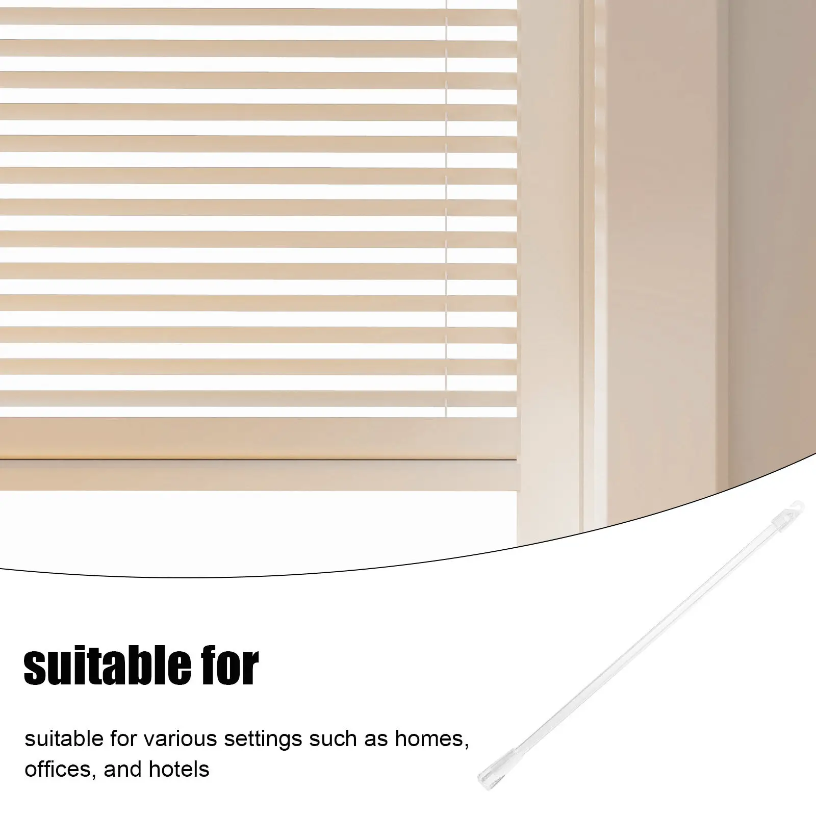30Cm Long Acrylic Vertical Blind Wand Clear Blind Opener Stick for Precise Light Control Elegant Design Versatile Replacement