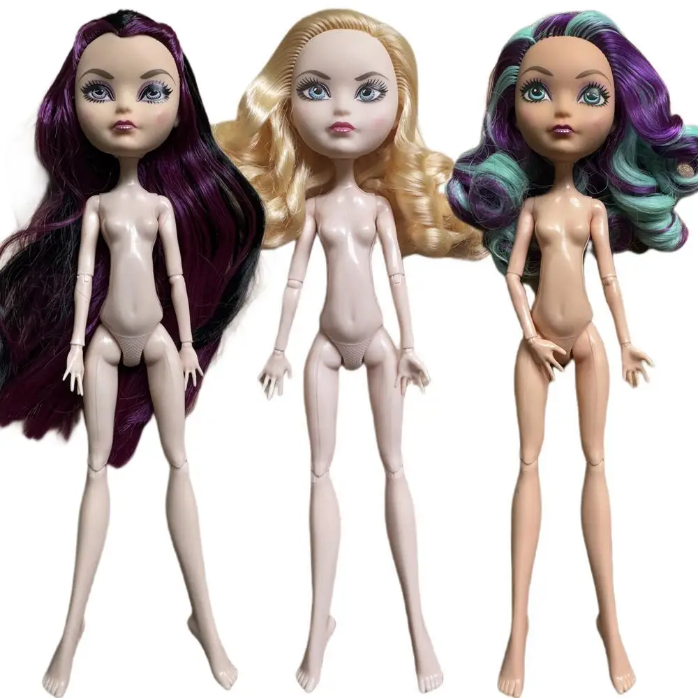 Muñecas Monster, muñeca móvil con múltiples articulaciones, blanco, verde, marrón, morado, muñeca Monstering High, juguetes para niñas, conejos bonitos, pelo colorido