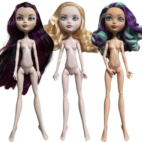 Monster Dolls Multi-Joints Movable Doll White Green Brown Purple Monstering High Doll  Girls Toys Cute Rabbits Colorful Hair