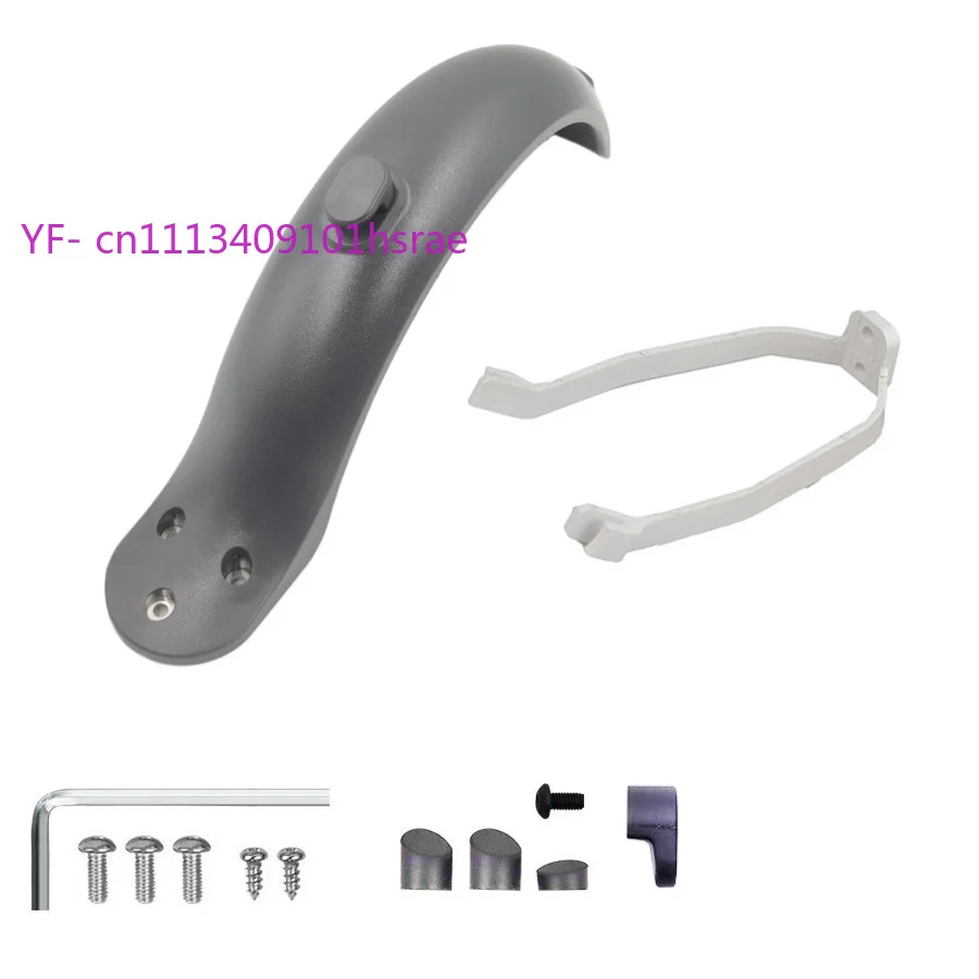 M365 Electric Scooter Accessories, Complete Rear Mudguard with Support Bracket, M365 Fender Assembly