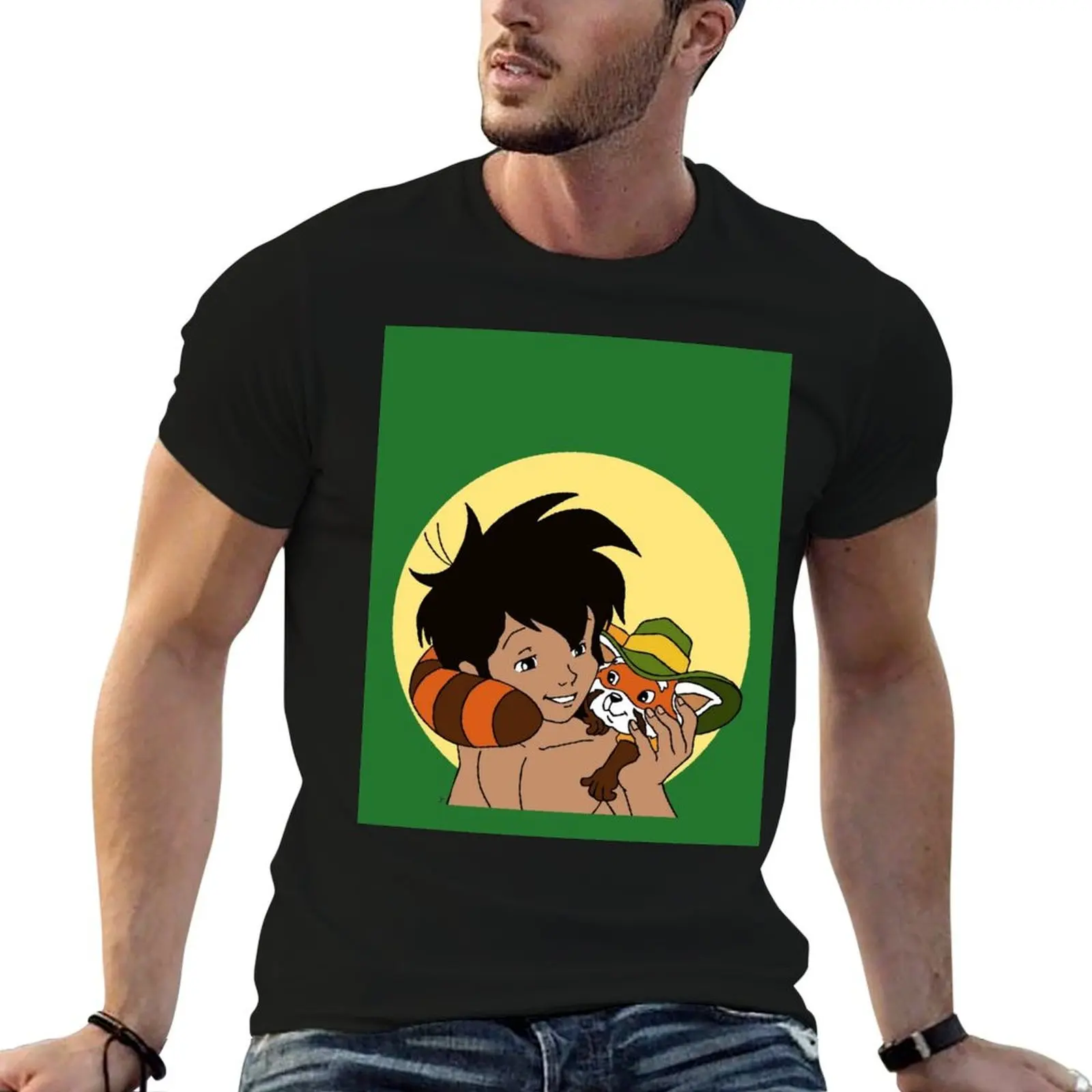 Mowgli and Bambu Lee T-Shirt Fashion Casual Short Sleeve Top