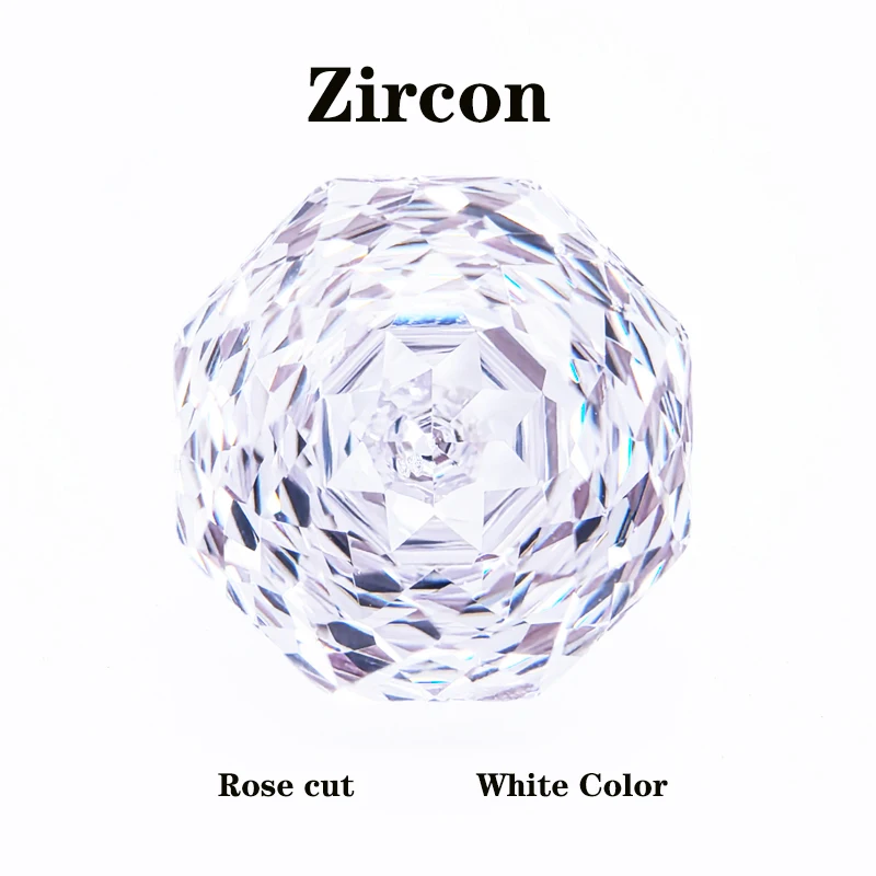 

Cubic Zirconia Rose Cut White Color DIY Advanced Jewelry Rings Earrings Making Factory Wholesale Price Charms Gemstone