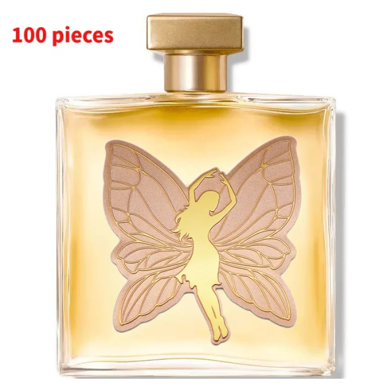 

10 0.Zhang.Custom.2023 Custom Embossed Metal Perfume package label trademark Logo Sticker Perfume