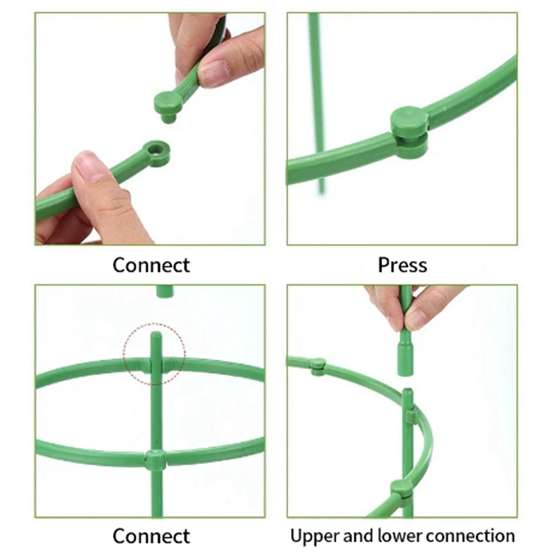 Detachable Plant Support Pile Greenhouse Arrangement Bonsai Fixing Rod Holder Garden Flower Stand Vine Climbing