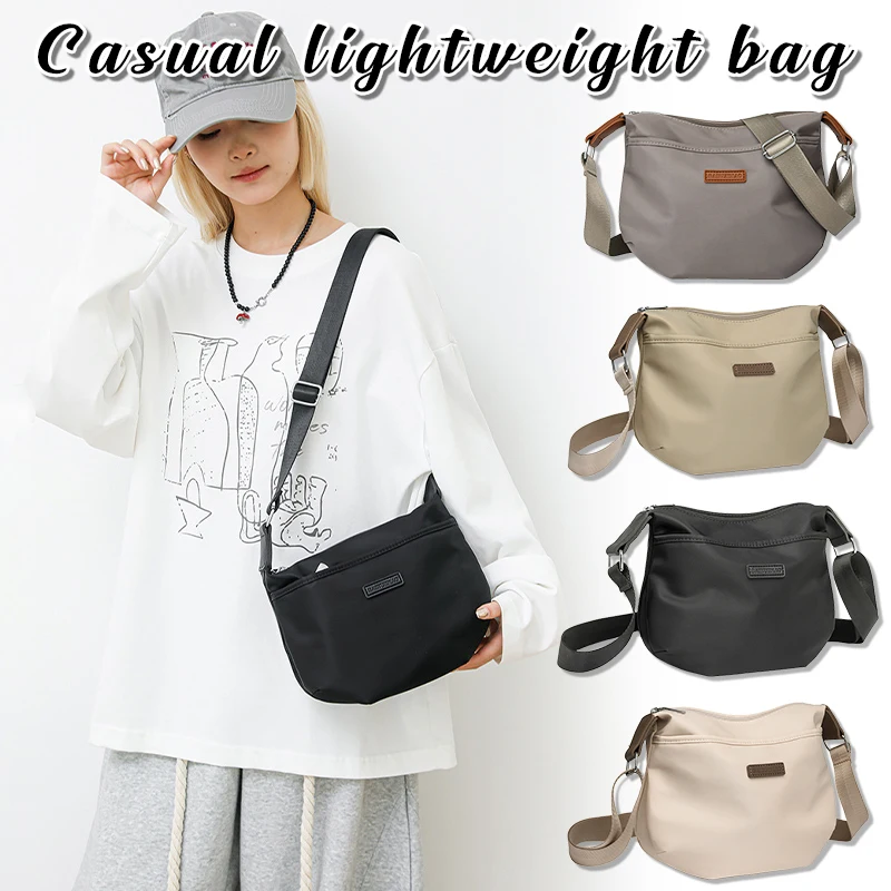 

Casual Lightweight Bag for Women 2025 New Shoulder Messenger Bag Oxford Cloth Small Bag Fashionable Niche Women's Bag