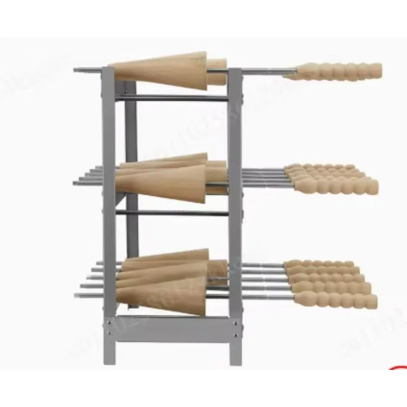 Food grade stainless steel cake stand, wooden cake stand, fermented ornament, bagel display stand