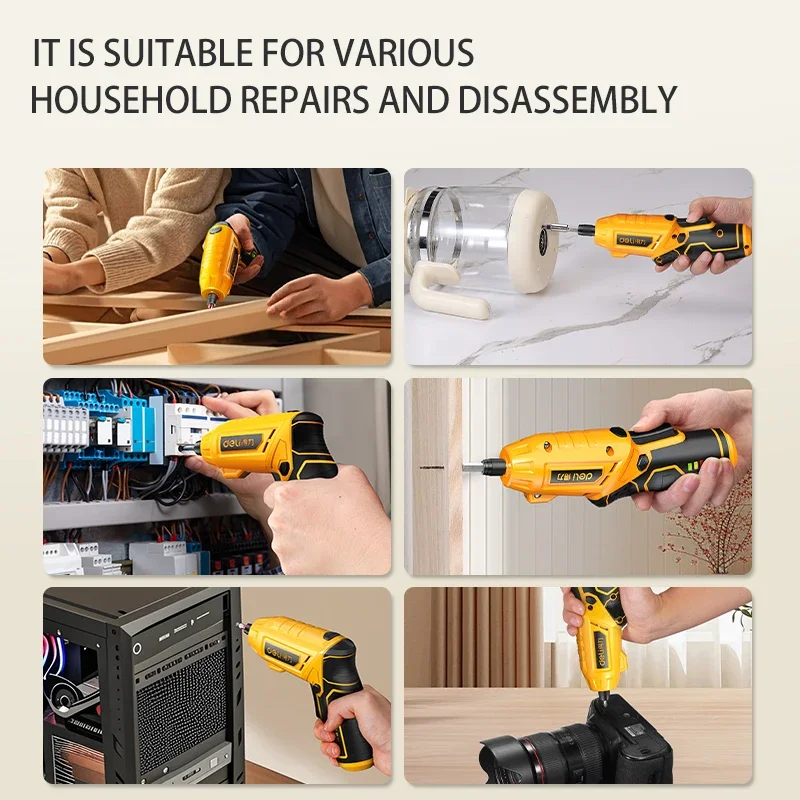 ديلي 30 قطعة 4 فولت مفك كهربائي لاسلكي مجموعة مع مفتاح الربط المقبس سائق كهربائي منزلي مفك عزم دوران عالي حفار كهربائي