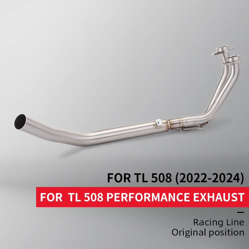 

Slip On For Maxsym TL508 TL 508 2022-2024 Motorcycle Exhaust System Modify Escape Connect Original Muffler Front Link Pipe