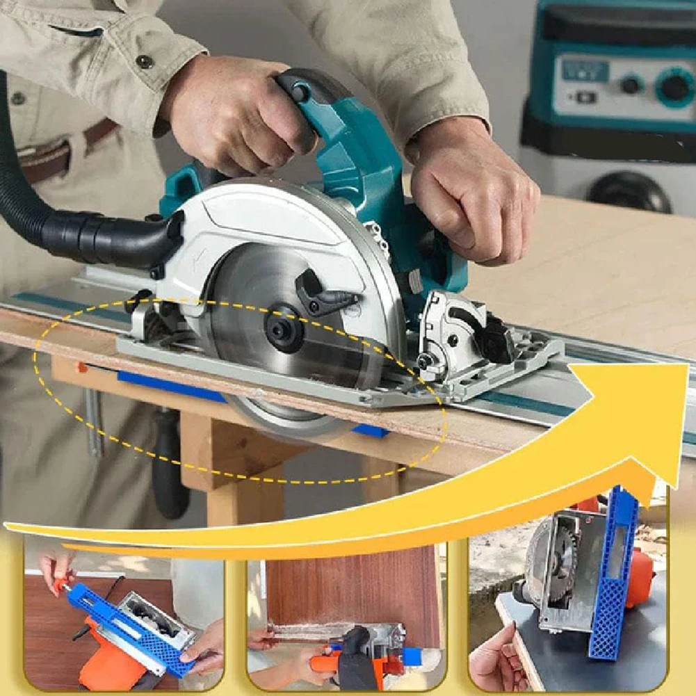 Guida base per macchina da taglio Sega circolare elettrica di precisione Morsetto di posizionamento per fresatura Guida per il taglio del legno Accessori hardware