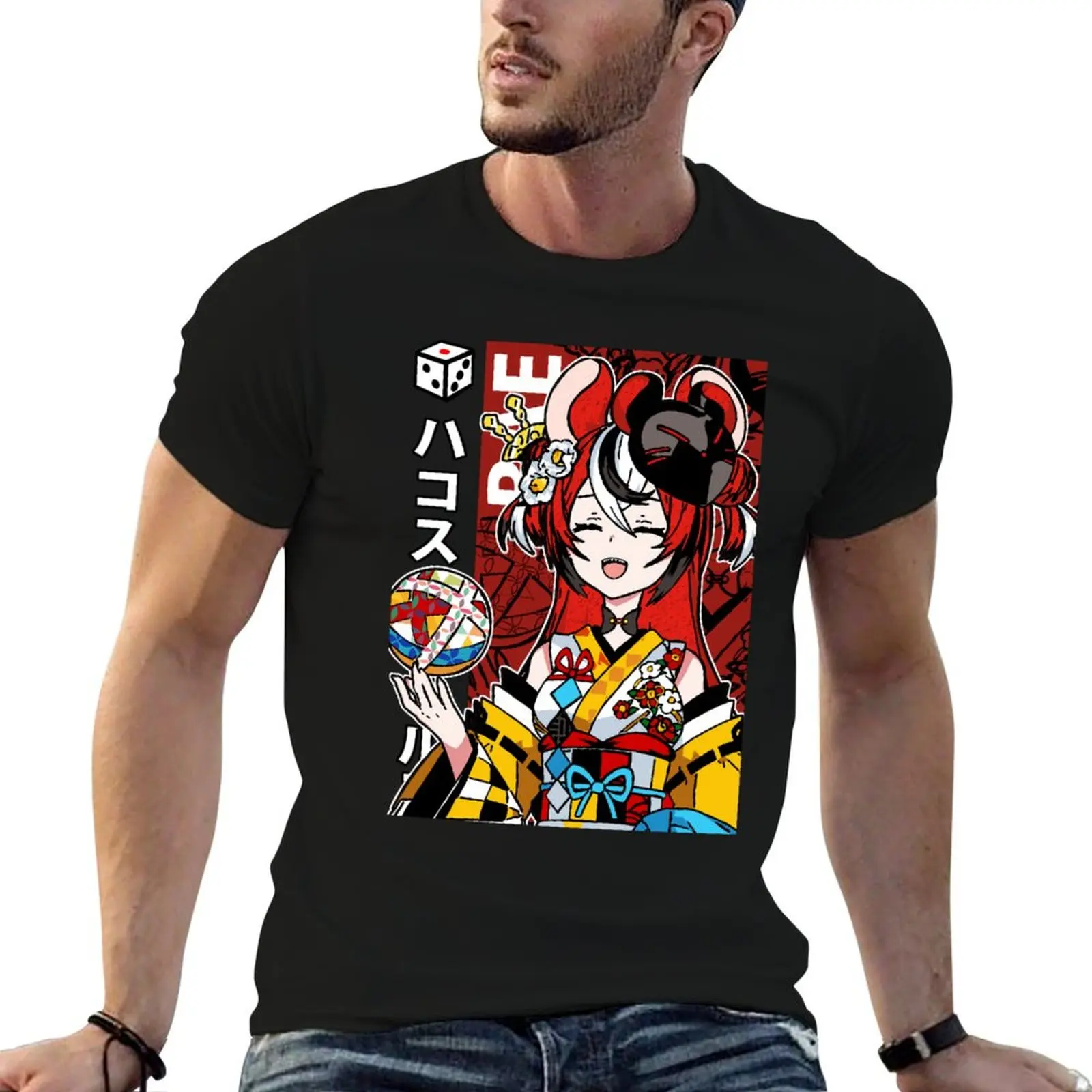 

Hakos Baelz in Kimono T-Shirt man graphic t shirt man t shirt designer T-Shirt