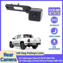 Full HD 1080P Fisheye Lens Vehicle Reverse Backup Rear View Camera For Volkswagen Passat CC B6 B7 Amarok Scirocco Phaeton