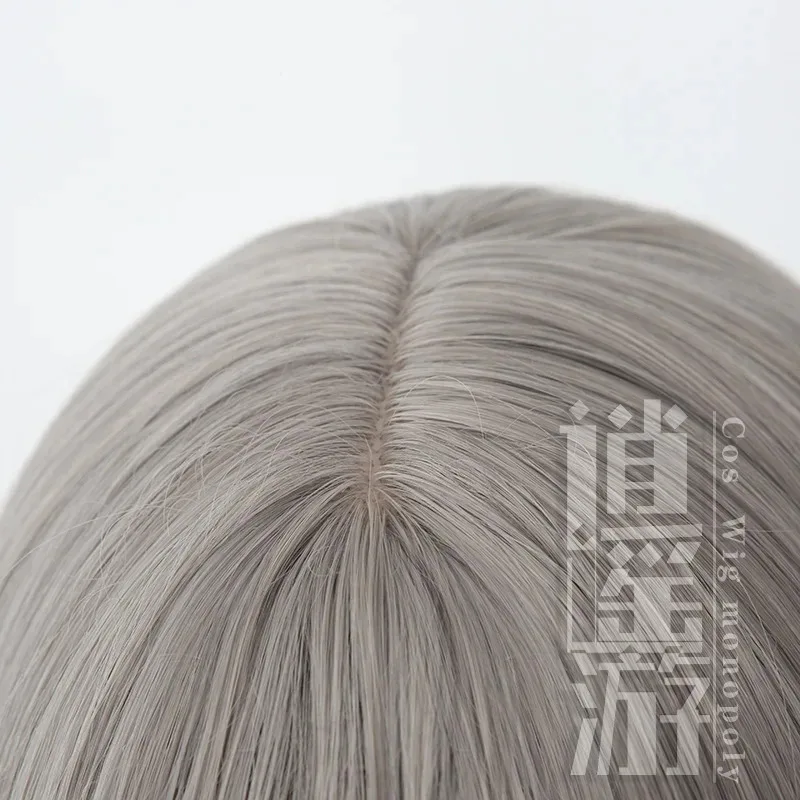 Anime Sandrone Cos Wig 50CM Gradient Short Hair Heat-resistant Synthetic Hair Halloween Party Cosplay Wigs+wig Cap
