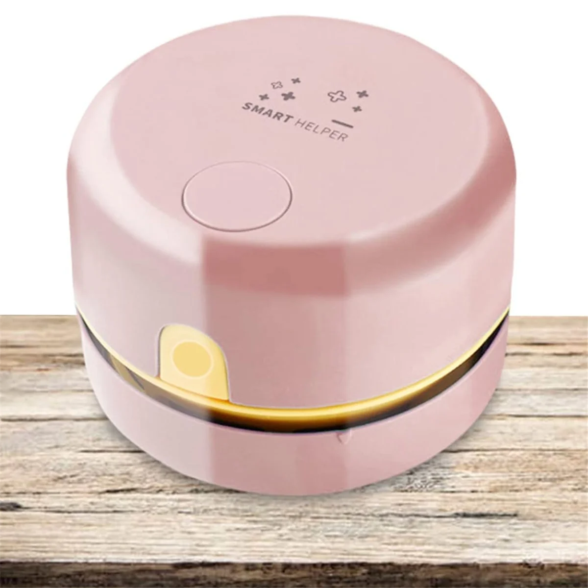 Desk Vacuum Cleaner, Mini Table Dust Vacuum Cleaner, Rechargeable Table Dust Sweeper,Handheld Dust Cleaner Table-Pink