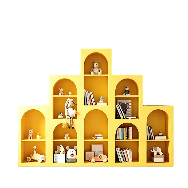Creative and personalized bookcase, piano lacquer multifunctional storage decoration, entryway display cabinet