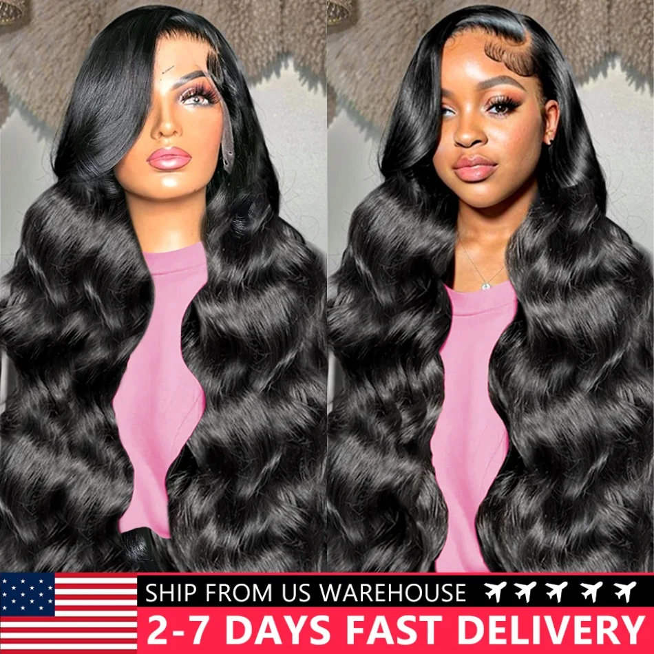 Body Wave Lace Front Wig 13x4 13x6 30 32 34 36 38 Inch 4x4 Lace Closure Wig Gluless Transparent Human Hair Lace Frontal Wig Sale