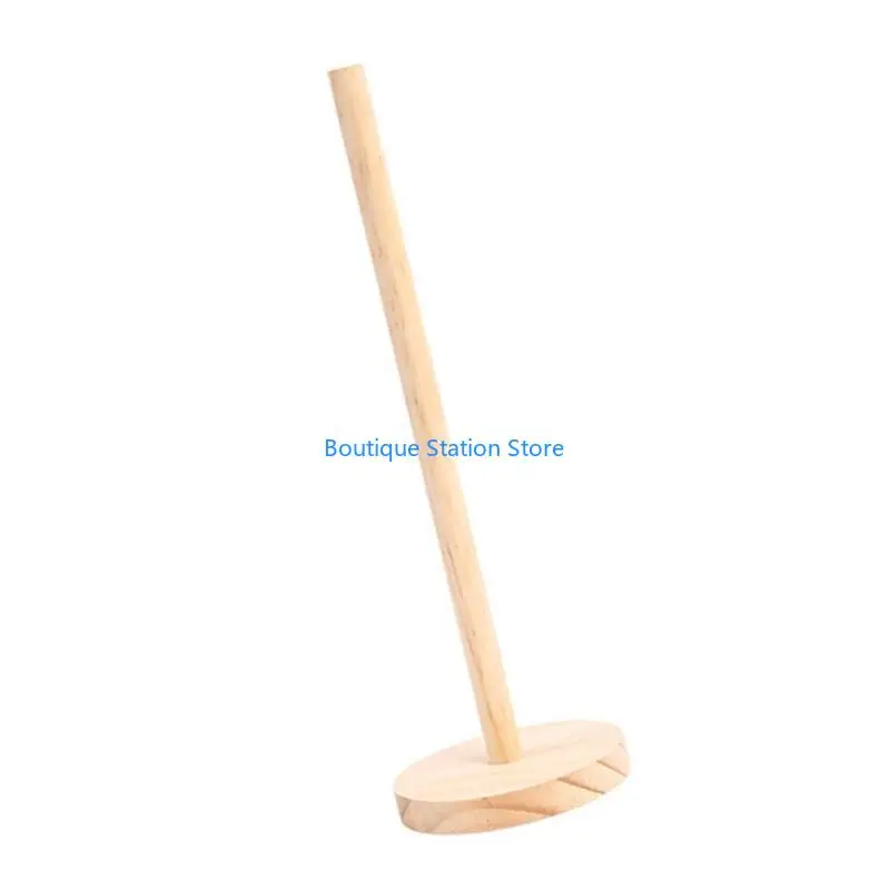 Y55f geräumige Holzhaar -Cliphalter -Scrunchies Display Ständer vertikales Armband Rack