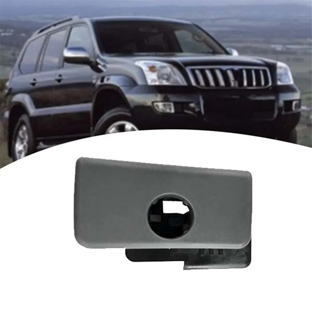 Car Co-Pilot Glove Storage Box Handle Cover 55506-33030-A0 for Toyota Prado 2002-2009 Tool Box Switch LHD Dark