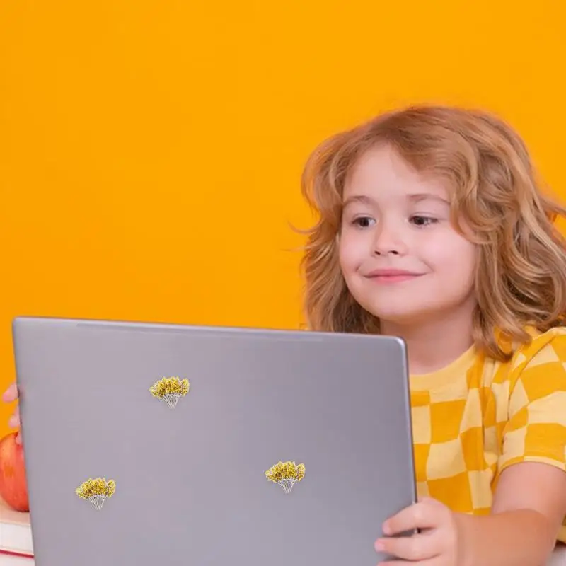 สติกเกอร์ดอกไม้วินเทจสติกเกอร์ดอกไม้ตกแต่ง Retro Decals ธรรมชาติ 6 แผ่นสัตว์เลี้ยงสติกเกอร์ดอกไม้ DIY พืชและดอกไม้