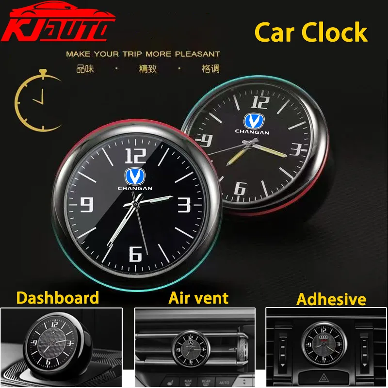 Car Clock Luminous Min Digital Watch Mechanics Quartz Clocks Car Clock Air Clip For ChangAn UNIK UniV CS75 CS85 Alsvin Deepal