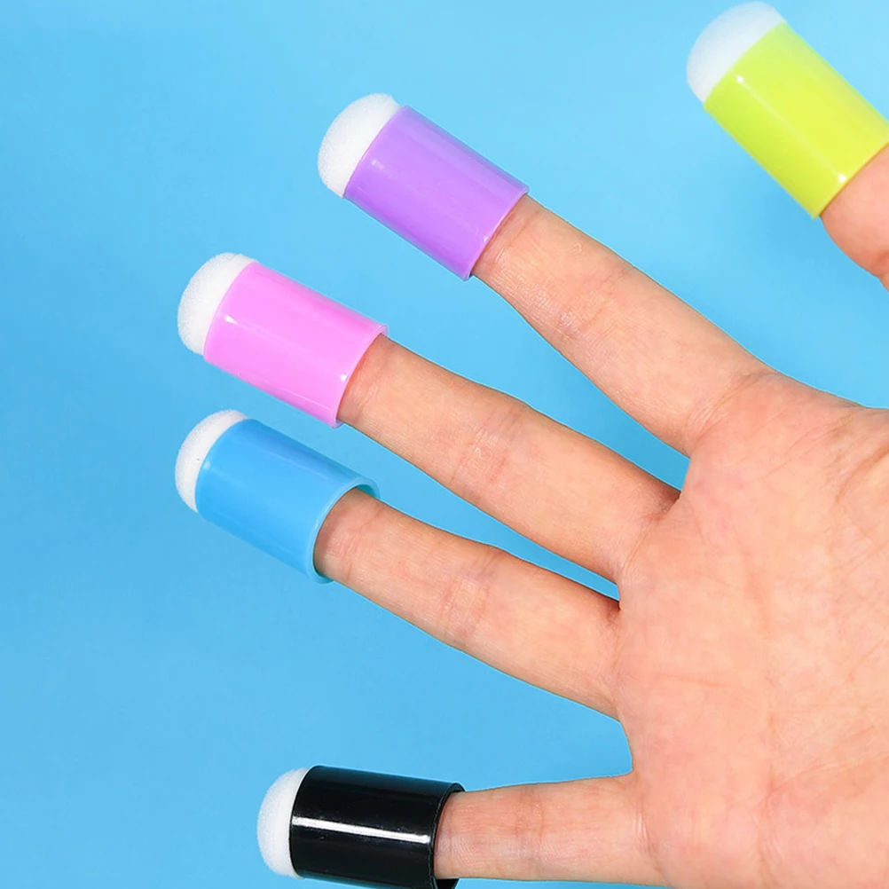 

12Pcs Fun Finger Sponge Daubers for Kids Art Crafts, Painting Adventures and Creative Expression