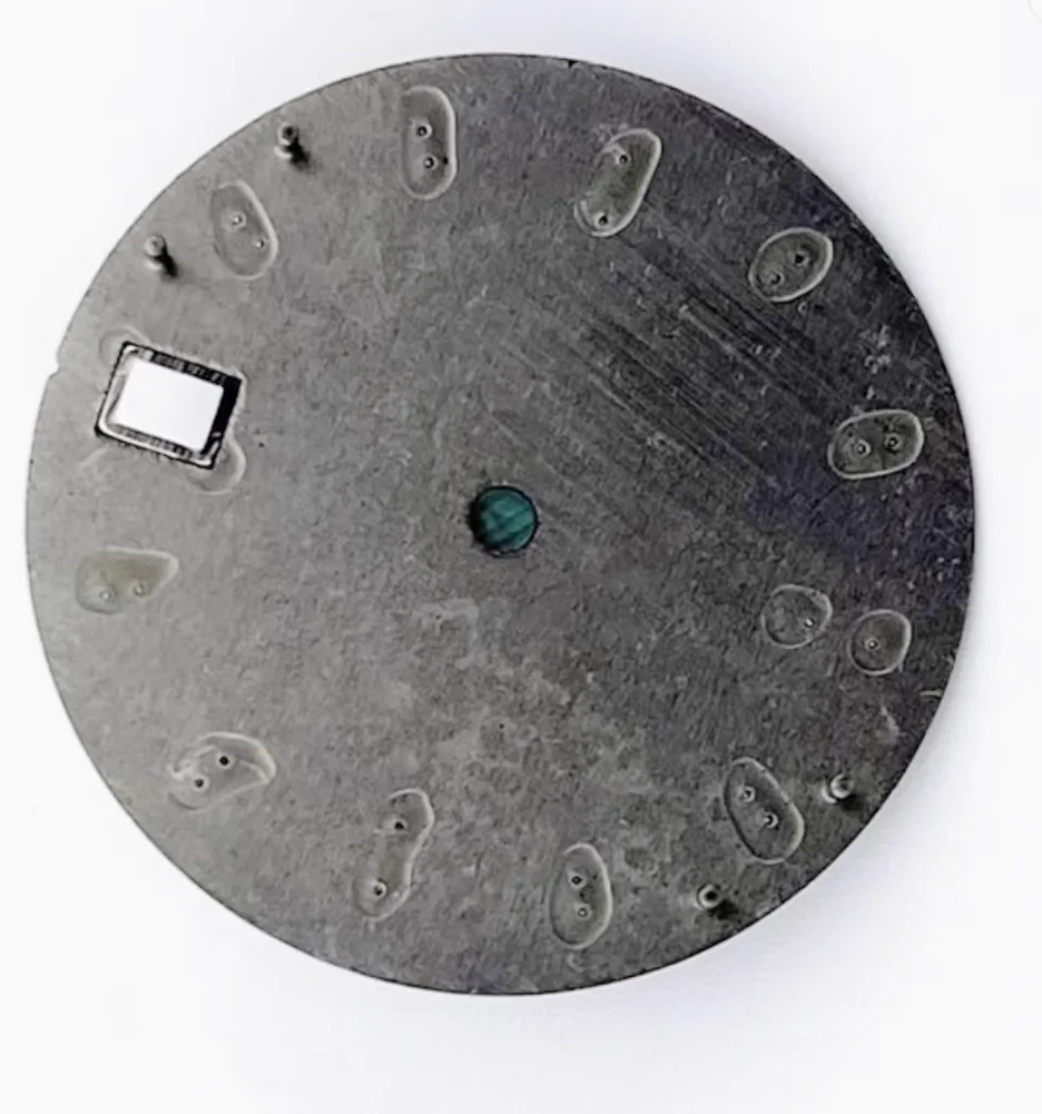 28.5mm NH35 dial grey blue turtle dial NH35 with green luminous for NH35 automatic mechanical movement watchmods customize logo