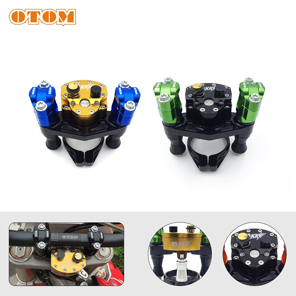 

OTOM For HONDA CRF CRF250R 2014-2017 Motorcycle Parts Adjustable Steering Damper Stabilizer Handlebar Riser Clamp Bracket Kit