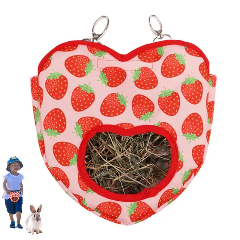 

Мешочек для лошадей, переносная кормушка с 2 металлическими пряжками для хранения леса, морской свинки, кролика