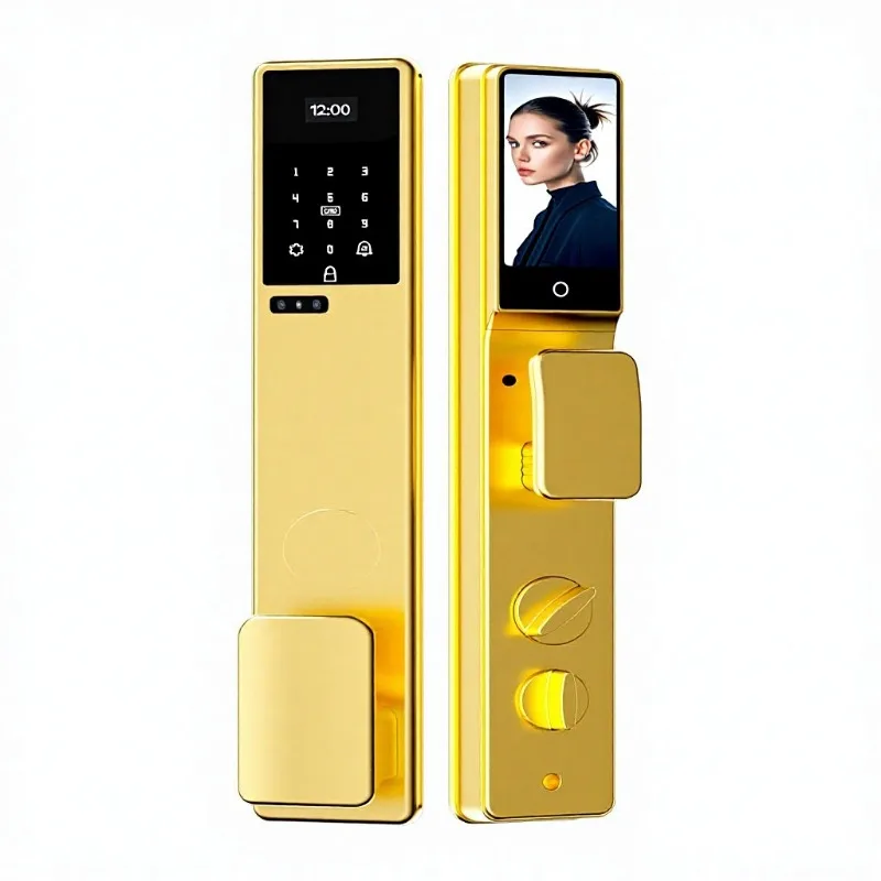 Smart door lock, electronic fingerprint, mobile phone remote control smart door lock