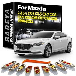 Canbus Car LED Interior Light Kit For Mazda 2 3 5 6 CX-3 CX-5 CX-7 CX-8 CX-9 CX3 CX5 CX7 CX8 CX9 1996-2019 2020 2021 Led Bulbs