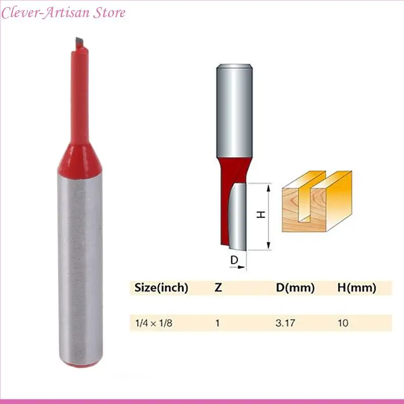 E06B 1/4 "Shank 1/8" Straigh