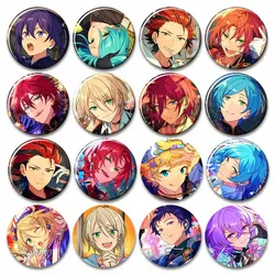 Ensemble Stars Brooch Pins Game Figure Sakuma Rei Nazuna Nito Cosplay Tinplate Badge Clothing Bag Hat Accessories Jewelry Gifts