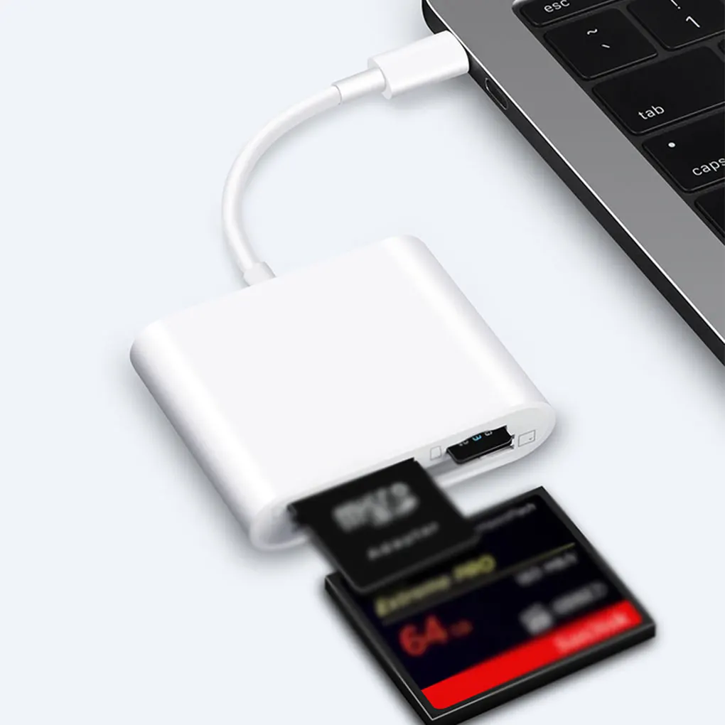 ตัวกล้องดิจิตอล CF เครื่องอ่านบัตร TF แบบมืออาชีพชนิด C อินเตอร์เฟซพีซีอะแดปเตอร์โทรศัพท์คอมพิวเตอร์โน้ตบุ๊ค