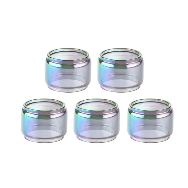 5PCS Glass Tube for  Rainbow Bubble Glass Tube for VOOPOO UFORCE Maat TANK Zip Mini MOJO DRAG 157W Too 80W/180W Caliber Kit