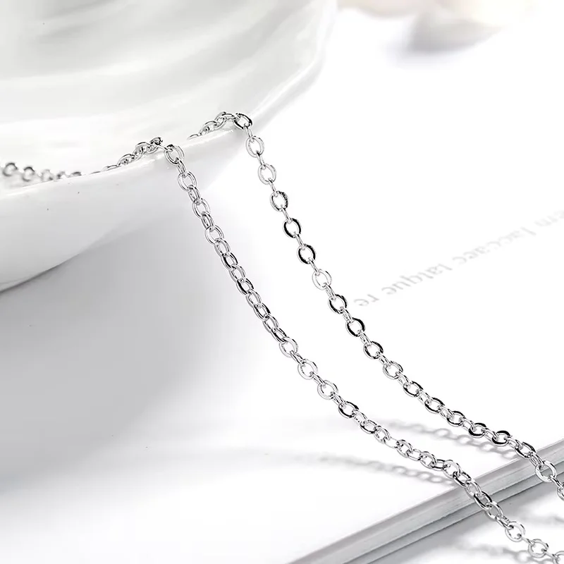 New 2ct Moissanite 925 Sterling Silver Necklace Pendant Chain Fine Jewelry for Woman Wedding Sparkling Classic Party Fashion image 2