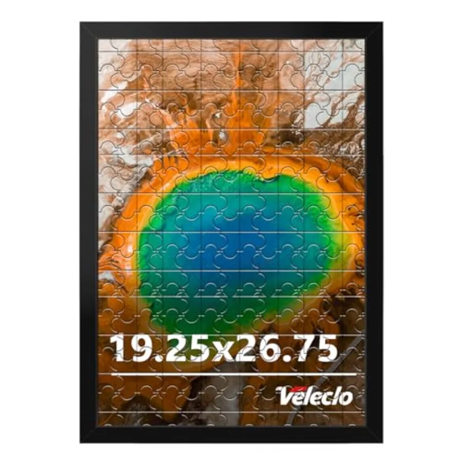 

Рамка для картин 19.25x26.75 для настенного размещения, с ударопрочным плексигласом, устойчивая и прочная, в форме пазла