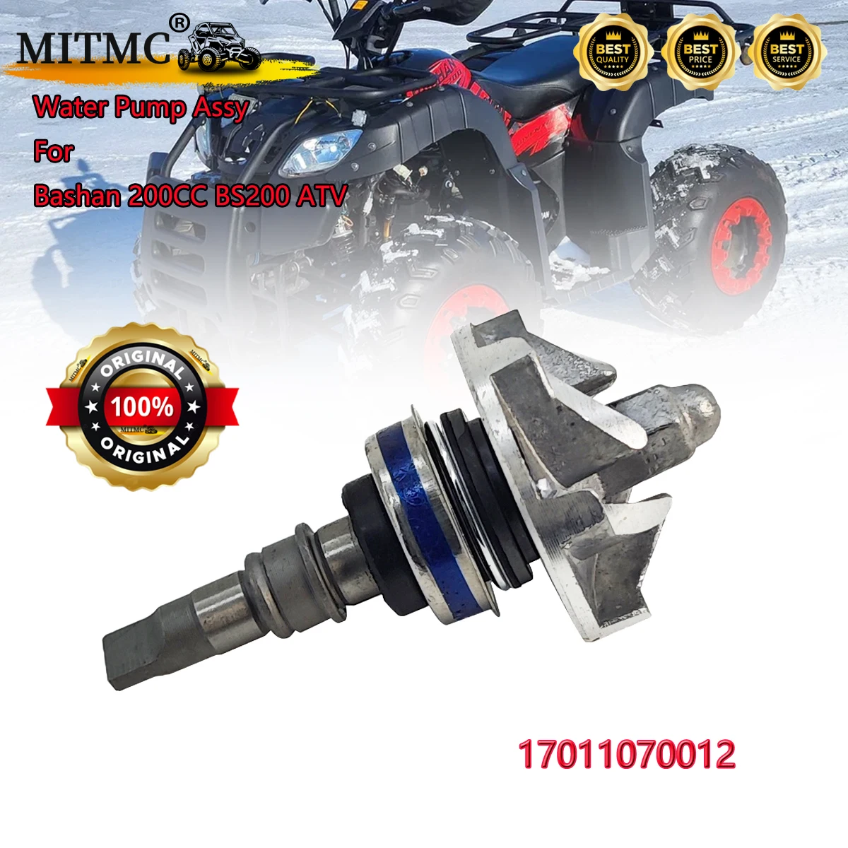 

MITMC Water Pump Assy For Bashan 200CC BS200 ATV Quad ATV Spare Parts