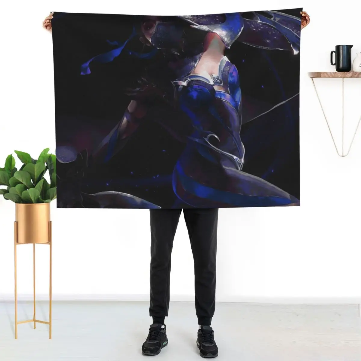 Kitana Mortal Kombat Throw Blanket Bed covers Multi-Purpose blankets and throws Warm Retros Camping Blankets