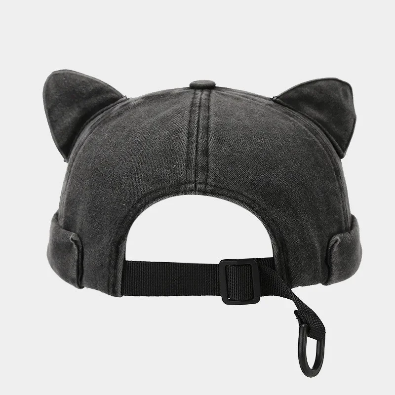 Four Seasons Cotton Solid Cartoon Docker Cap Brimless Hat Beanie Landlord Sailor Cap Girl and Women 01