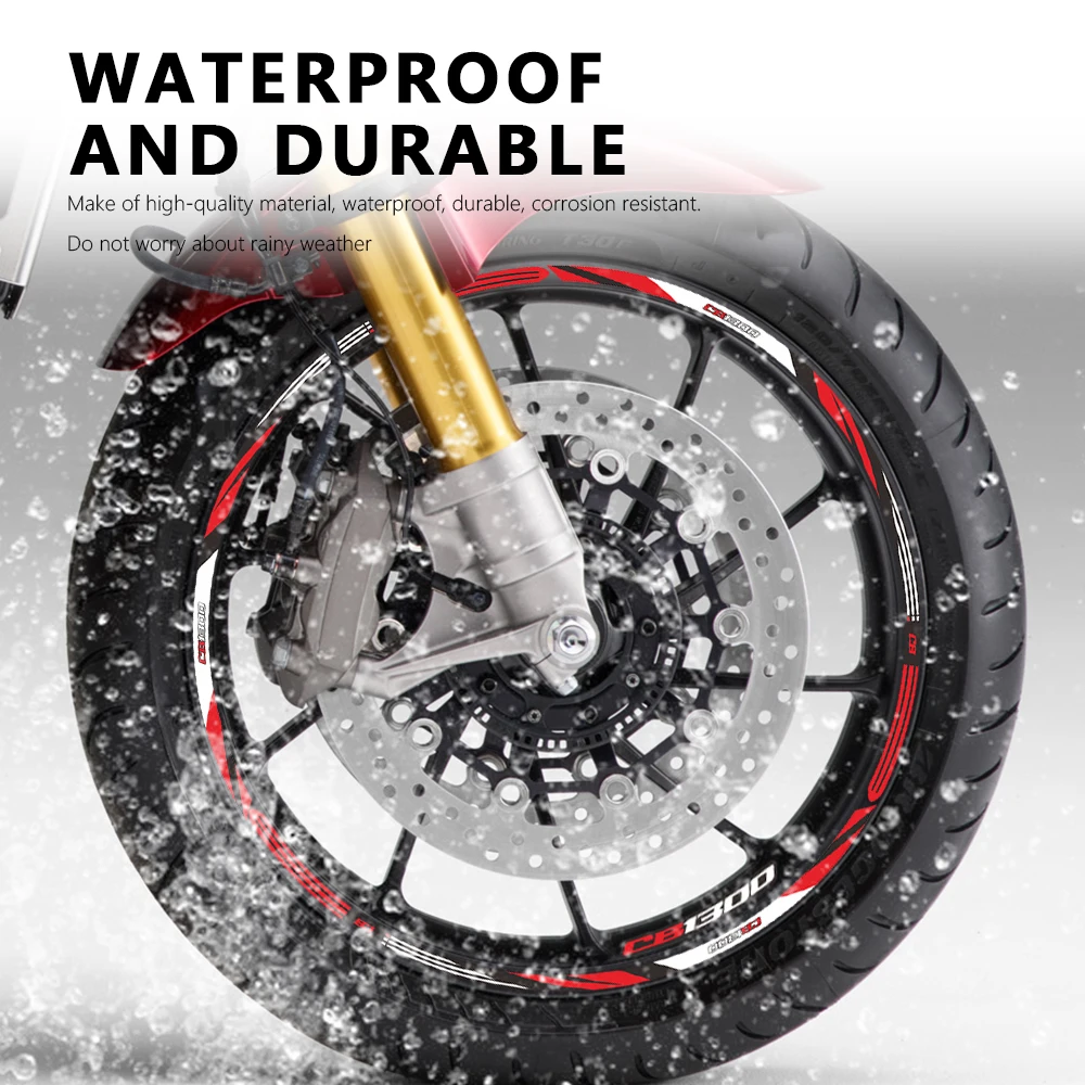 Motorrad Rad aufkleber wasserdichte Nabe Aufkleber Felgen streifen Band 17 Zoll für cb1300 cb 2003 super vier 2010-2017 2021