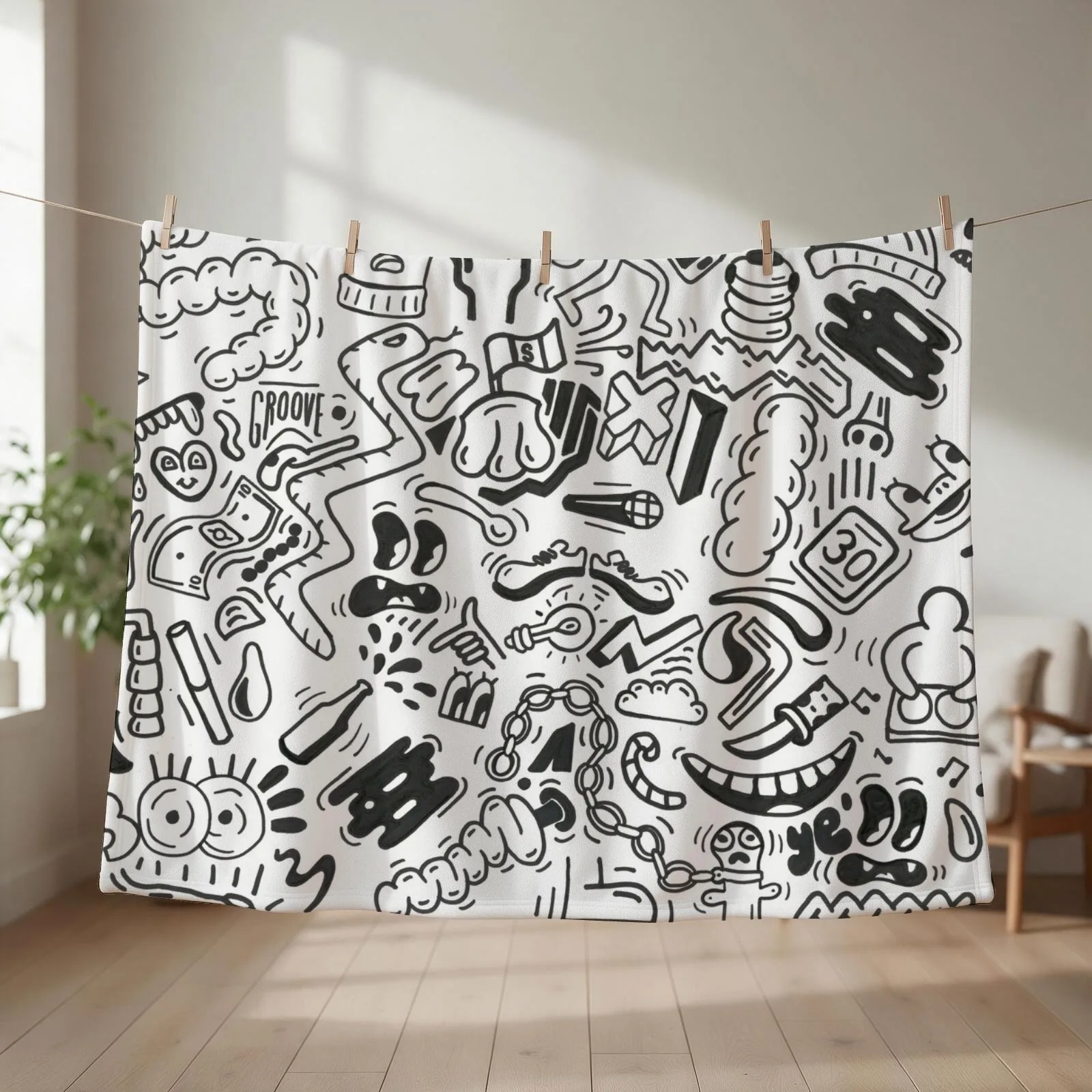 Funky Fresh Throw Blanket Flannels Summer Beddings Large Summer Blankets
