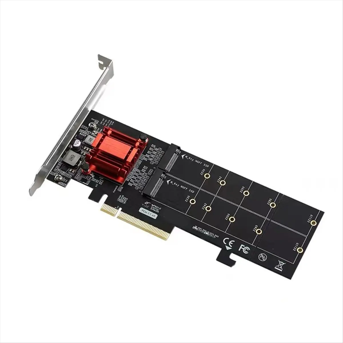 carte-d'extension-de-disque-dur-pcie31-x8-vers-double-m2-[a16i]-avec-puce-asm1812-prend-en-charge-le-protocole-nvme-carte-d'extension-pleine-vitesse