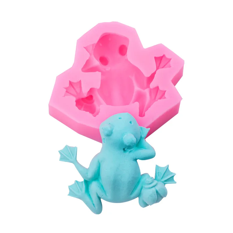 Frog DIY Handmade Soap Silicone Mold Chocolate Fondant Cake Mould 17-111