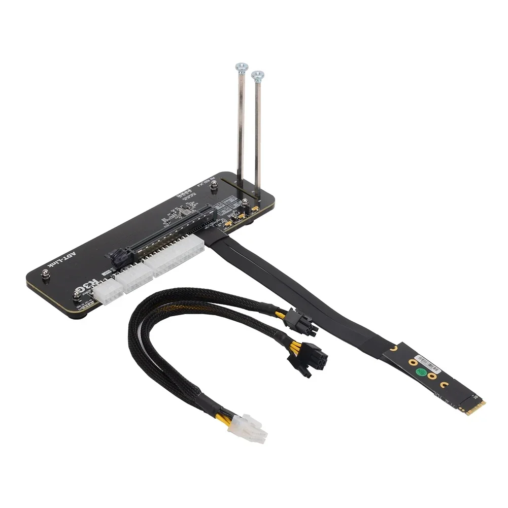 Imagem -05 - Suporte para Placa Gráfica Externa Suporte Pcie 4.0x4 Cabo Riser Egpu Itx Stx Nuc Notebook pc R43sg 4.0 M.2 Key m Nvme