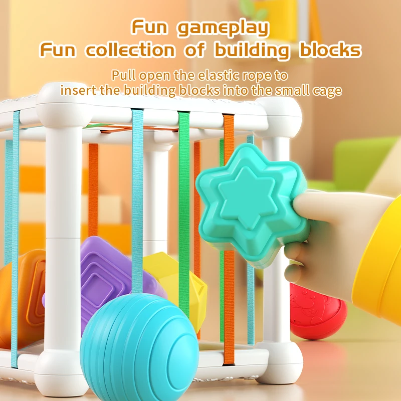 Brinquedo educacional de treinamento em formato de cubo de arco-íris, cor de dedo, para crianças, bebê, aprendizagem precoce, brinquedo cognitivo, números geométricos