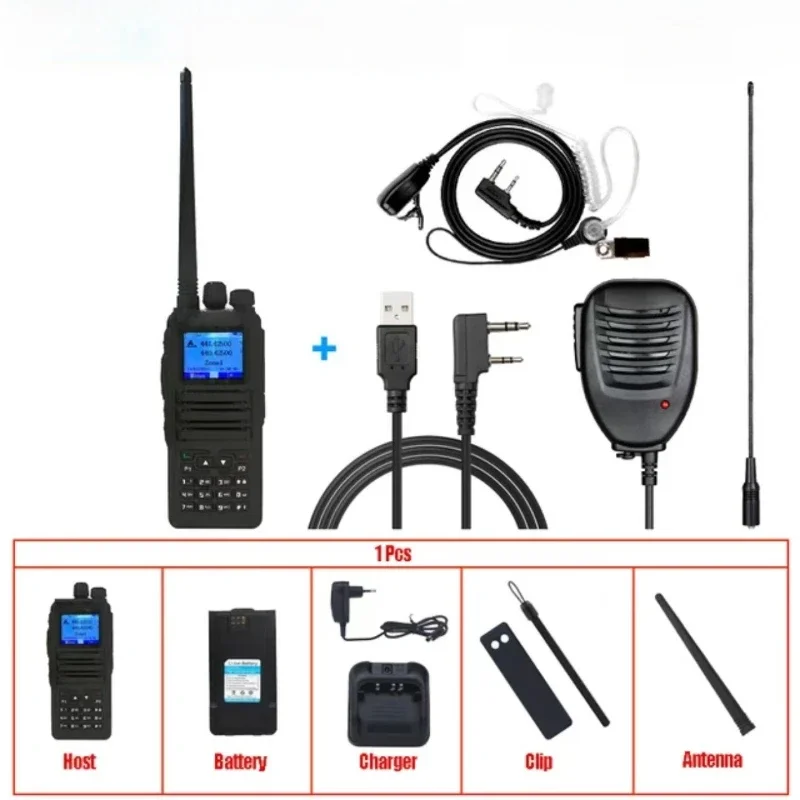 Walkie Talkie per Baofeng DMR DM-1701 OpenGD77 Dual Mode Analogico/Digi Radio bidirezionale Tier1 + 2 Dual Time Slot Ham Dual Band Radio FM