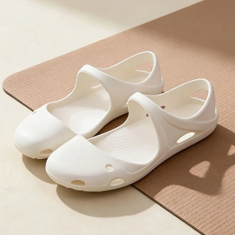 Yoga shoes sandals lightweight soft elastic home fitness shoes arch support straight legs women sports sandals women view 3
