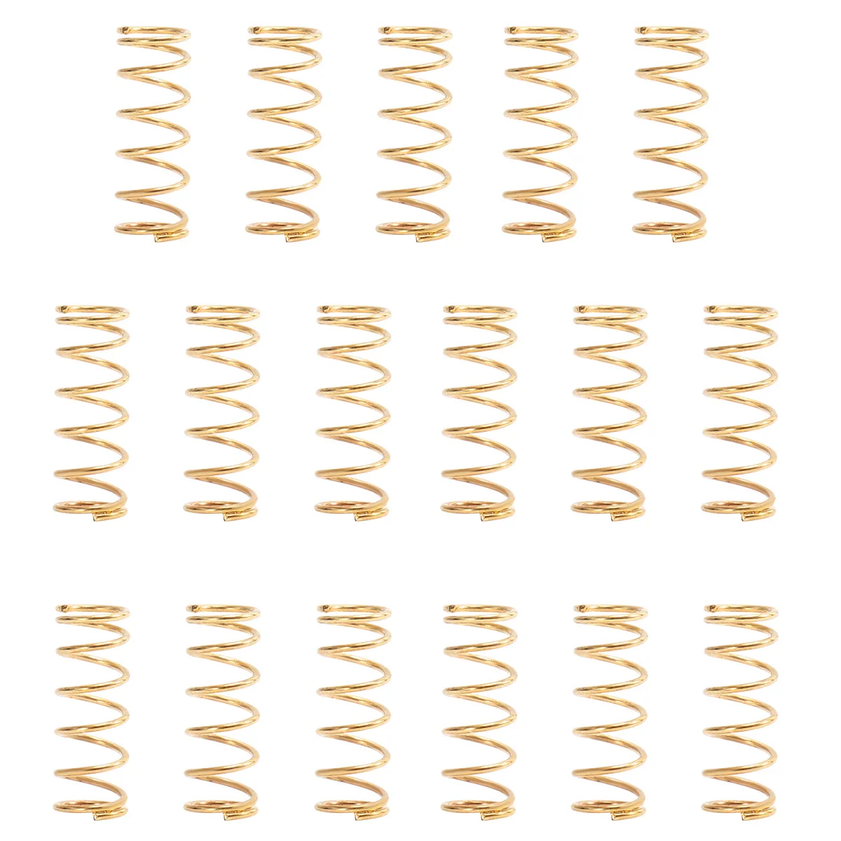 Zestaw 17 wysokiej jakości sprężyn do gitary, do przystosowania przetworników Humbucker, zapewniający stabilne tune i poprawę wydajności tremolo, zamiennik siodełek.